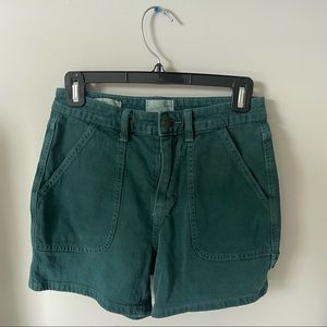 Dark Green Cargo Shorts